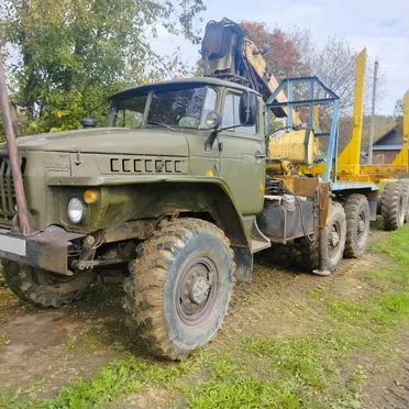 Лесовоз (сортиментовоз) Урал 4320 с КМУ Урал, 1992